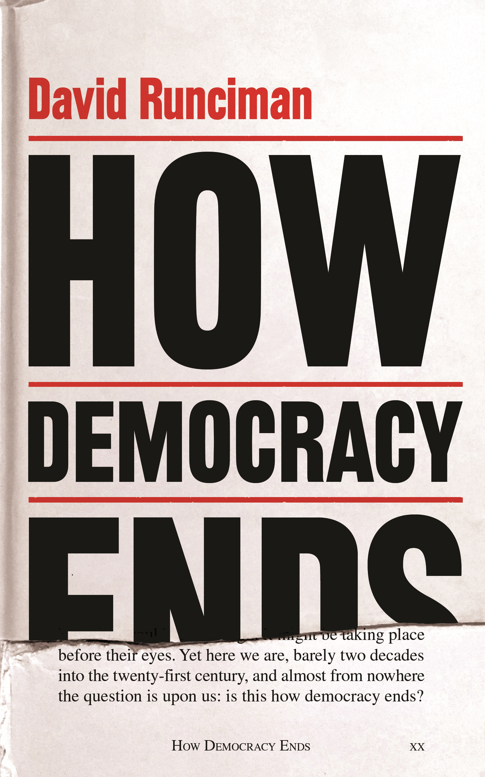 How Democracy Ends | David Runciman