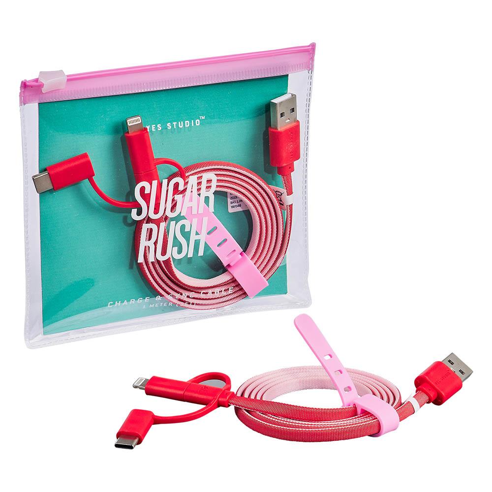 Cablu Usb - Yes Studio 'sugar Rush' Charge & Sync Usb Cable £10.00 | Wild & Wolf