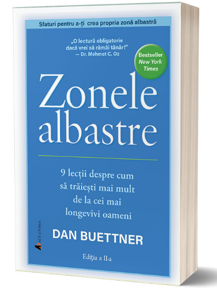 Zonele Albastre | Dan Buettner ACT si Politon imagine 2022 cartile.ro