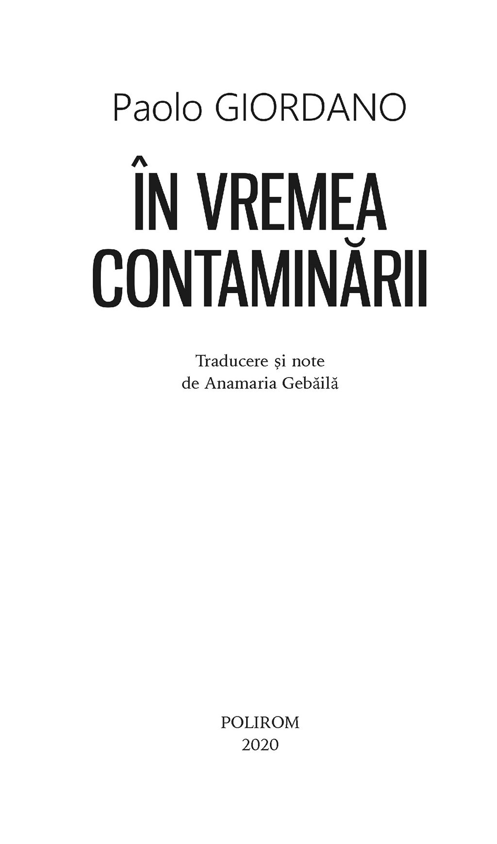 In vremea contaminarii | Paolo Giordano - 4 | YEO