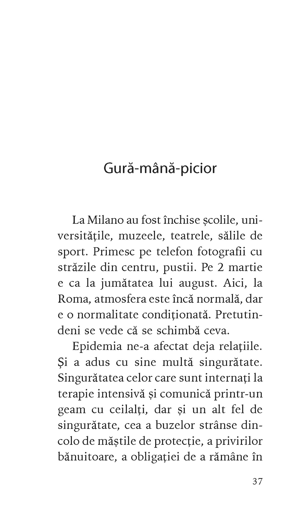 In vremea contaminarii | Paolo Giordano - 5 | YEO