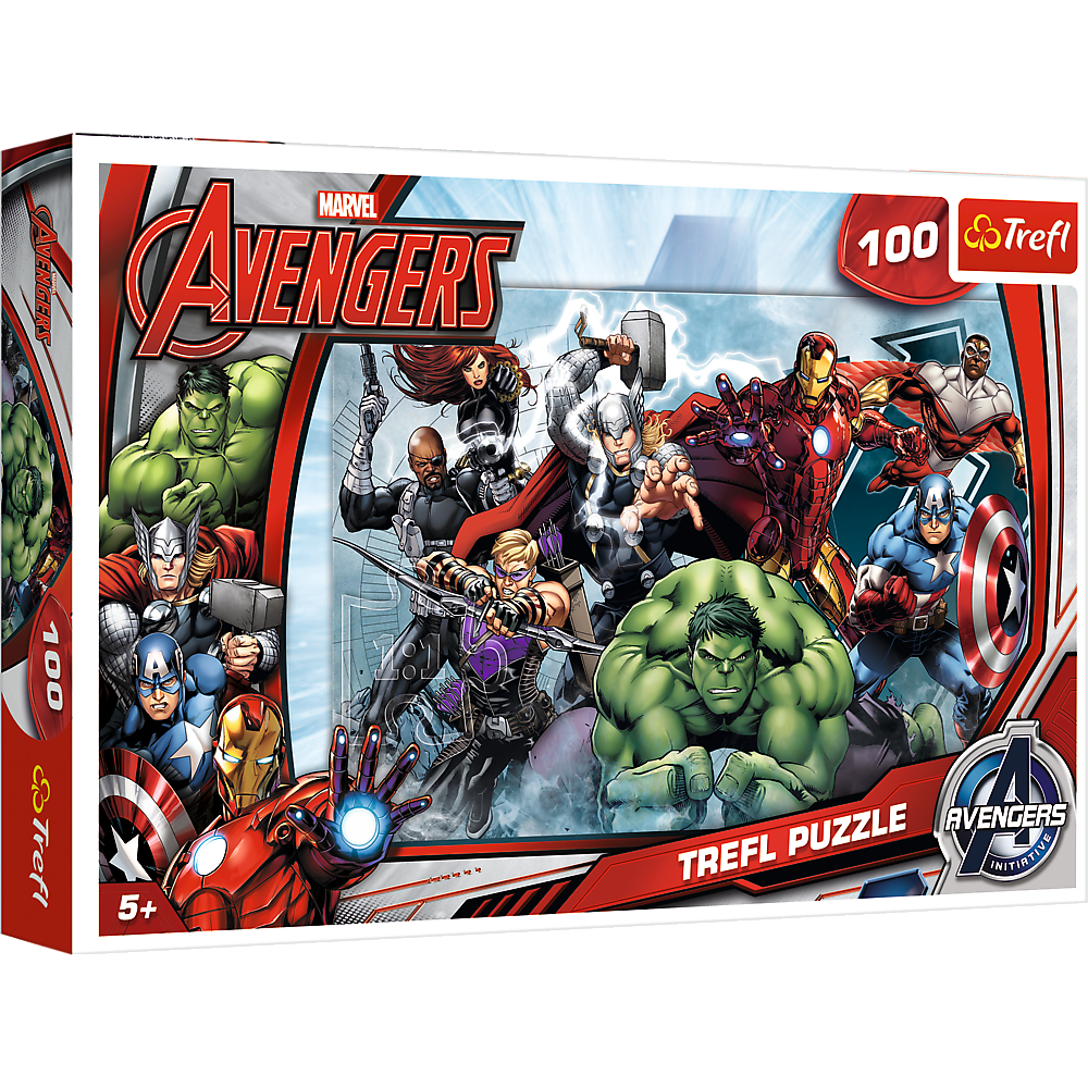 Puzzle 100 piese - Incepe atacul Marvel | Trefl