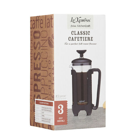 Cafetiera - LeXpress - 3 Cup - Black | Kitchen Craft - 1 | YEO