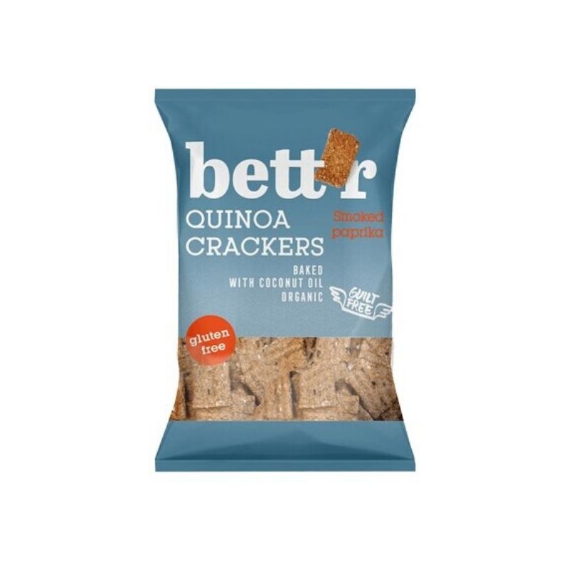 Biscuiti bio - Crackers cu quinoa si boia, 100g | Bettr