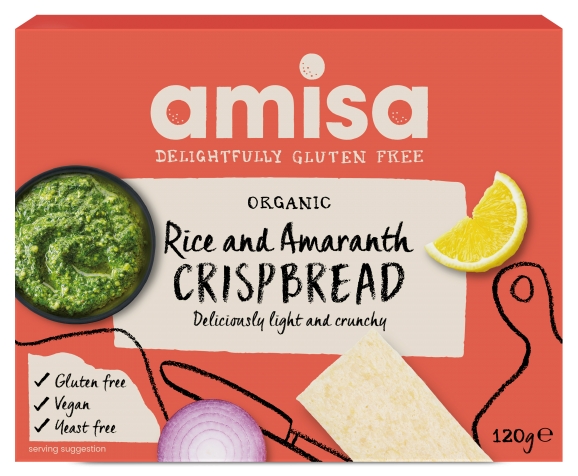 Crispbread (painici) din orez si amaranth fara gluten - Bio | Amisa