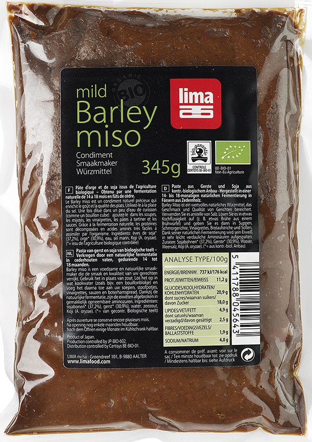  Pasta de soia Miso cu orz - Bio | Lima 
