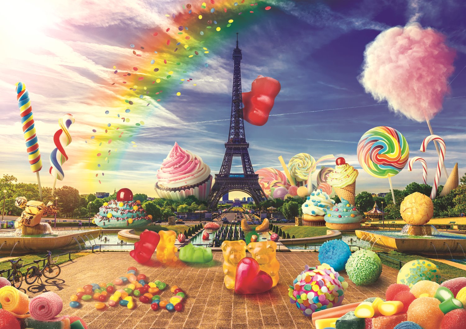 Puzzle 1000 piese - Dulciuri la Paris | Trefl - 1