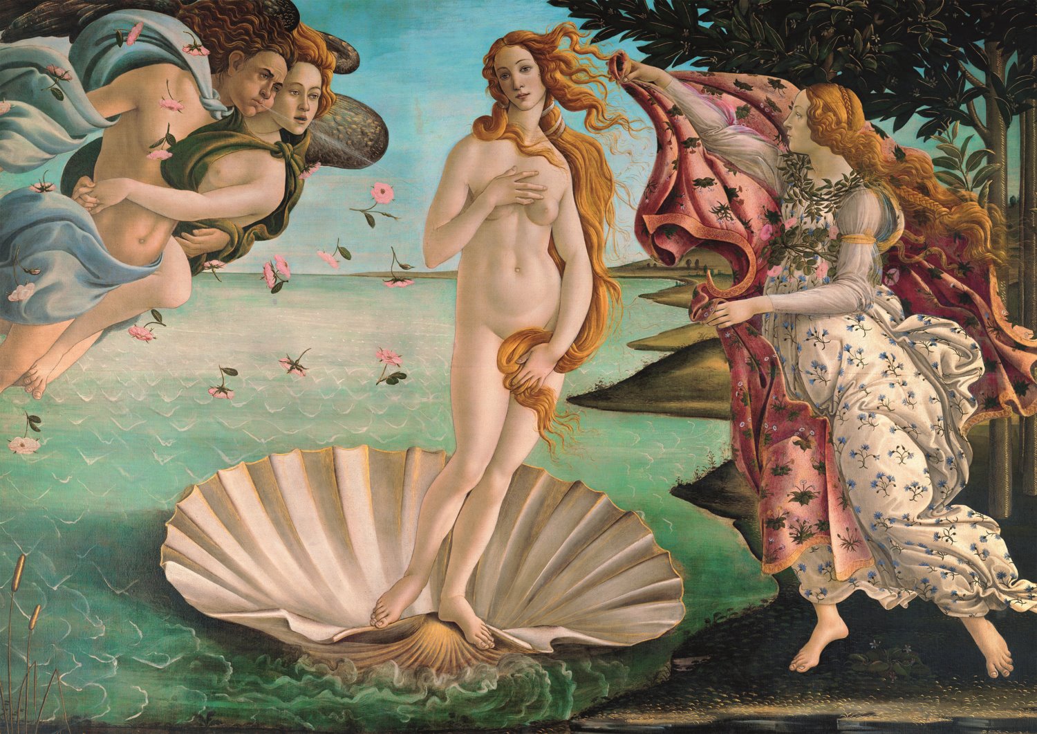 Puzzle 1000 piese - Sandro Botticelli - The Birth of Venus | Trefl - 1