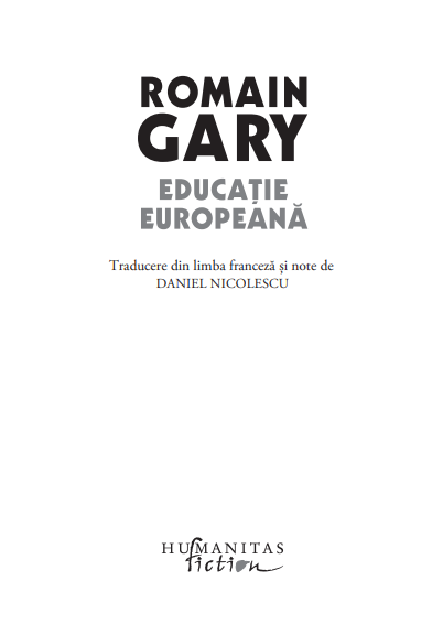 Educatie europeana | Romain Gary