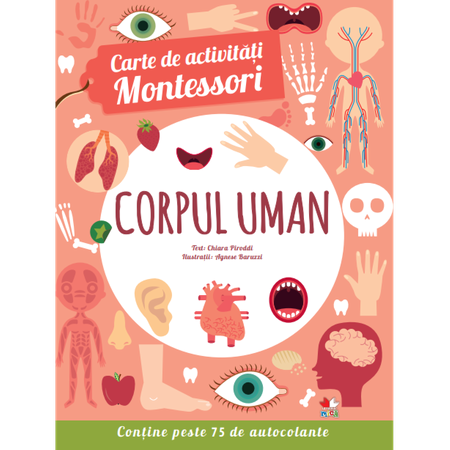 Carte de activitati Montessori - Corpul uman | 