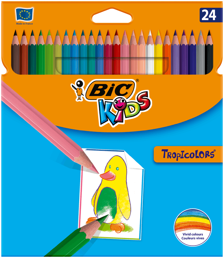 Set 24 creioane colorate - Tropicolors | Bic