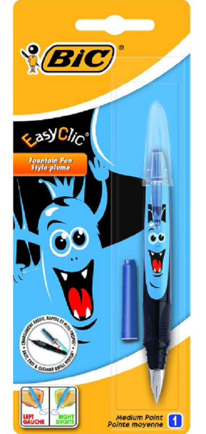 Stilou - Easy Clic Monster Albastru | Bic - 1 | YEO