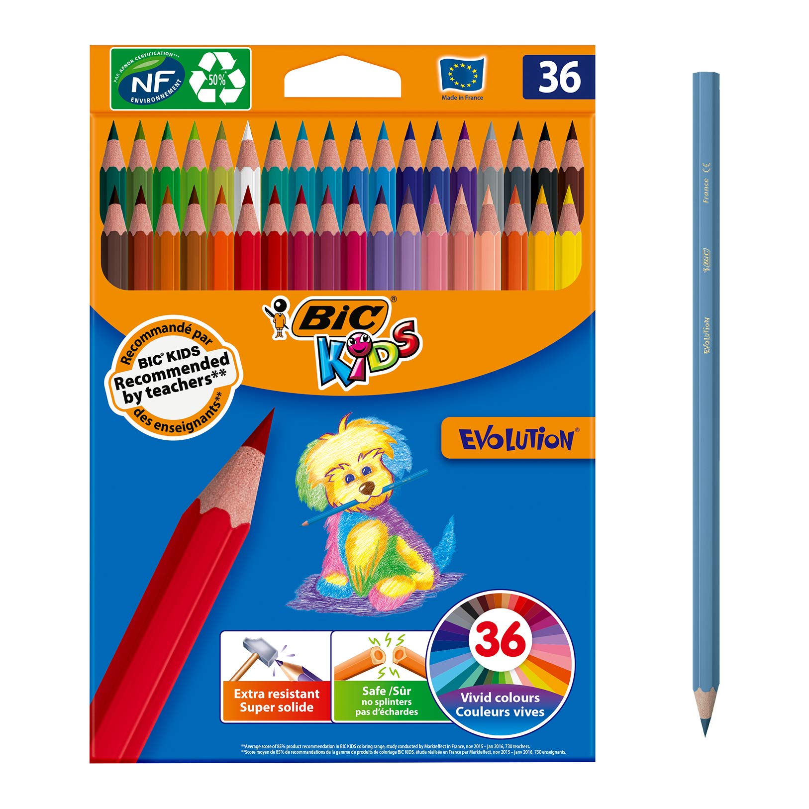Set 36 creioane colorate - Evolution | Bic