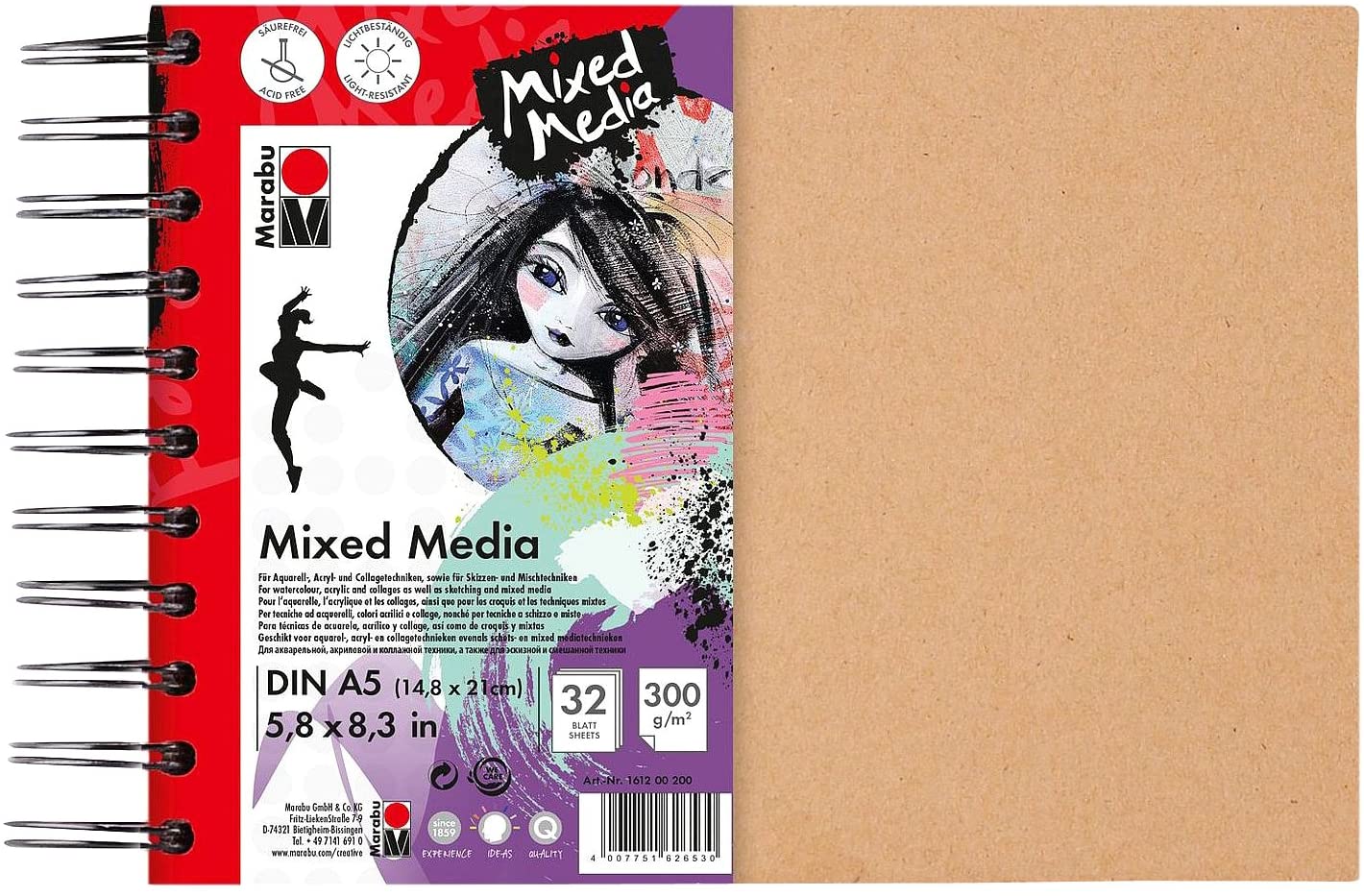 Carnet A5 - Ring Binder - Mixed Media | Marabu