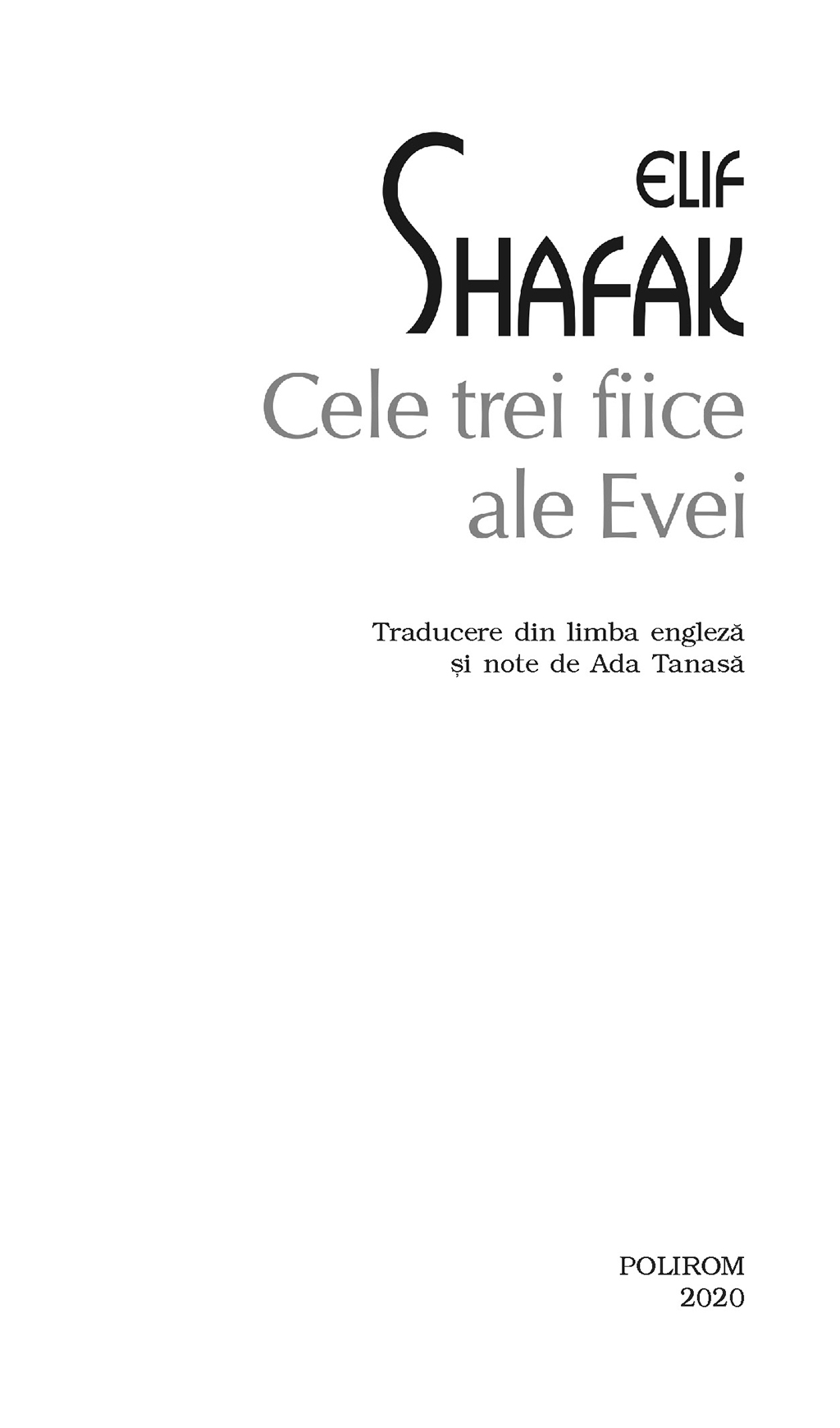 Cele trei fiice ale Evei | Elif Shafak - 4 | YEO