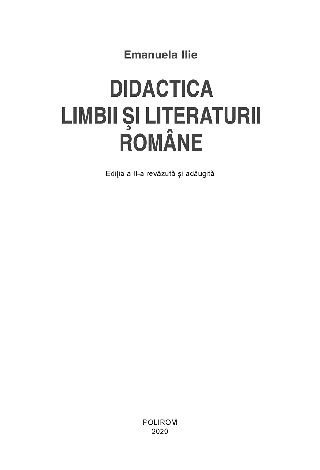 Didactica limbii si literaturii romane | Emanuela  Ilie - 5 | YEO