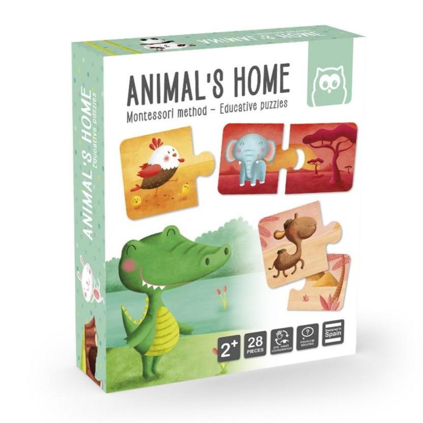Puzzle educativ Montessori - Animale si mediul lor de viata | Eurekakids