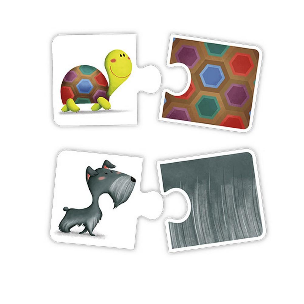 Puzzle educativ Montessori - Texturile animalelor | Eurekakids - 1