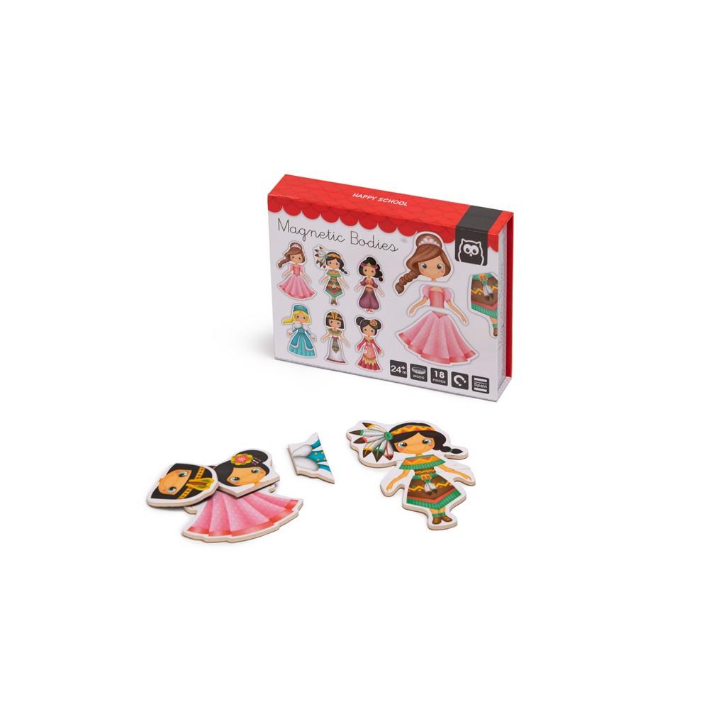 Puzzle magnetic educativ din lemn - Printesa | Eurekakids - 2