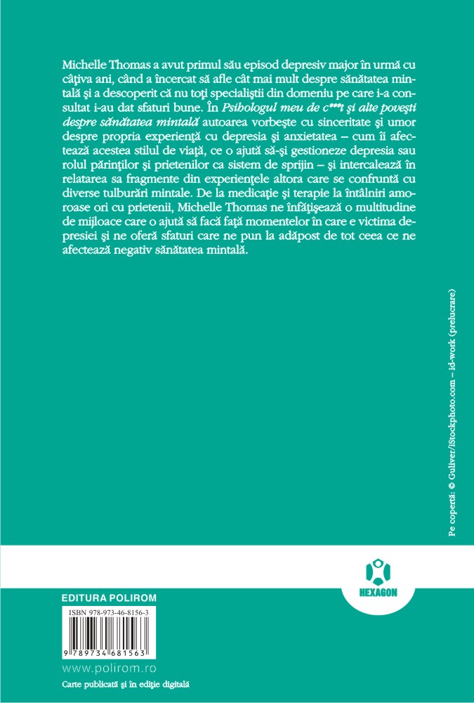 Psihologul meu de c***t si alte povesti despre sanatatea mintala | Michelle Thomas