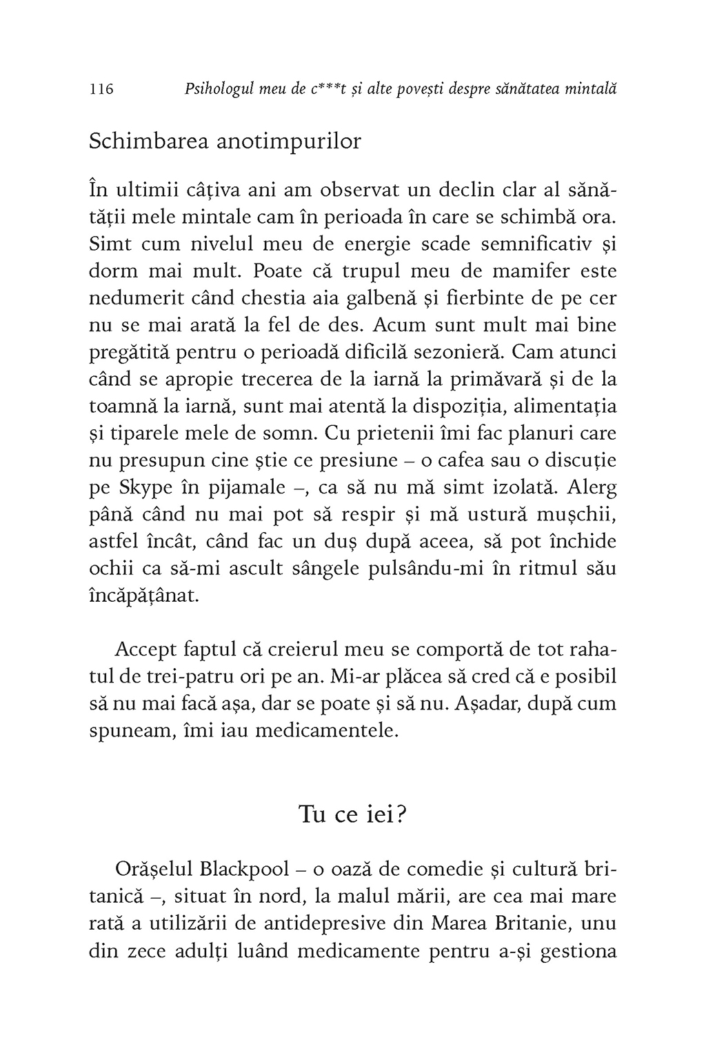 Psihologul meu de c***t si alte povesti despre sanatatea mintala | Michelle Thomas - 3 | YEO