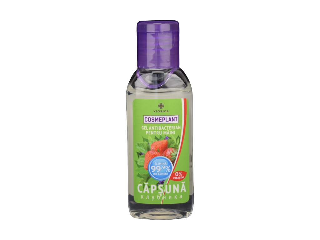 Gel antibacterian cu capsuna, 50 ml | Cosmeplant