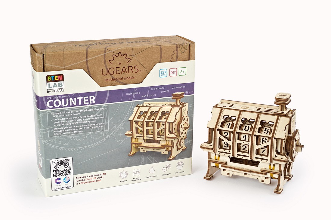 Puzzle 3D - Contor de parcurs / Counter | Ugears - 8 | YEO