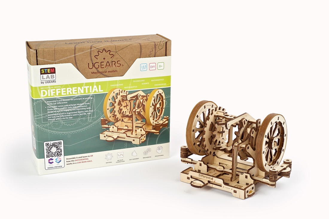 Puzzle 3D - Diferentialul / Differential | Ugears - 13
