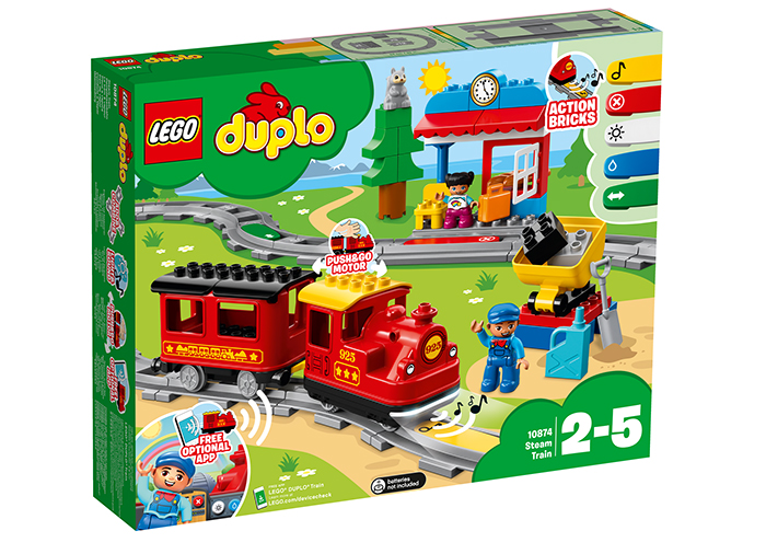 Tren cu aburi (10874) | LEGO