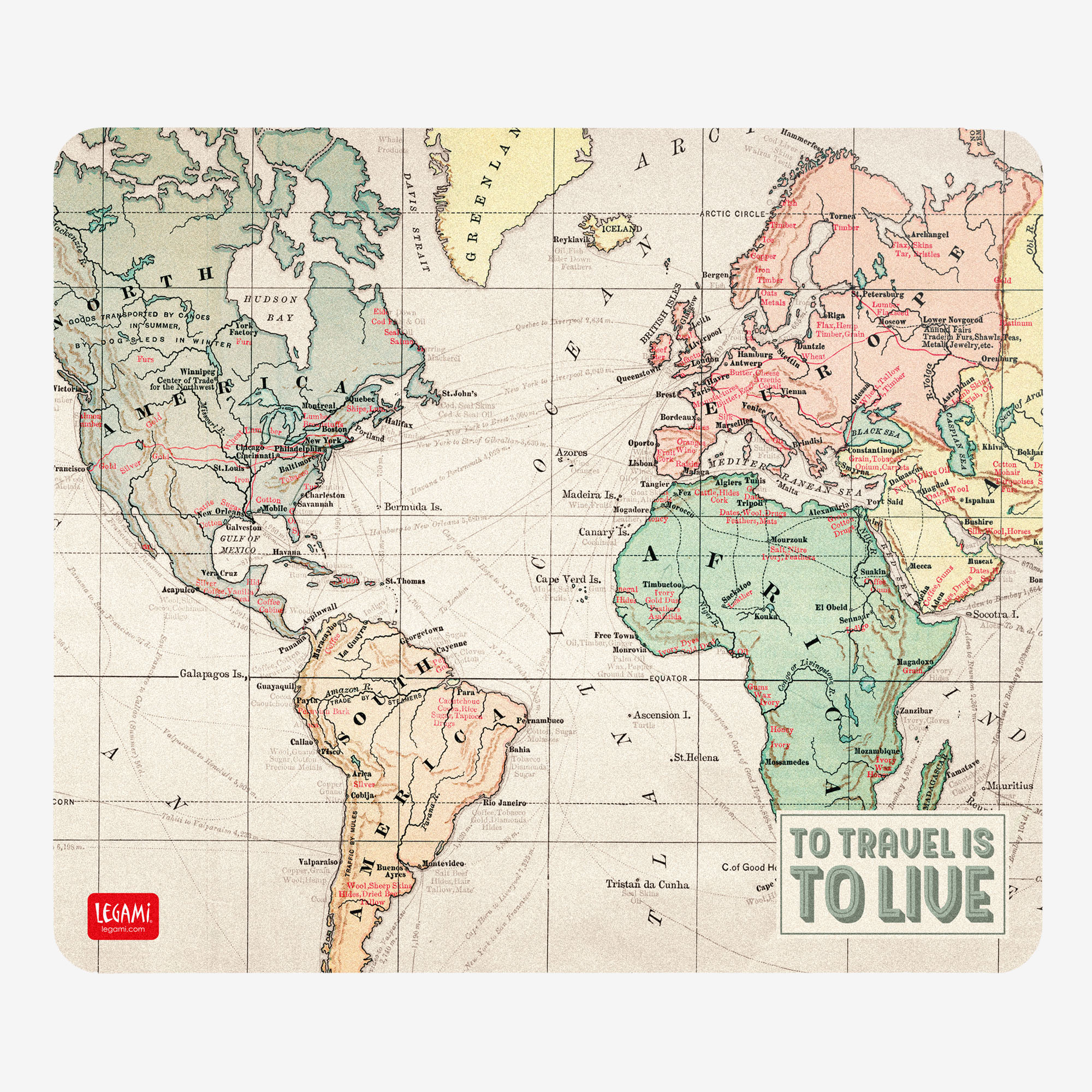  Mousepad - Travel | Legami 