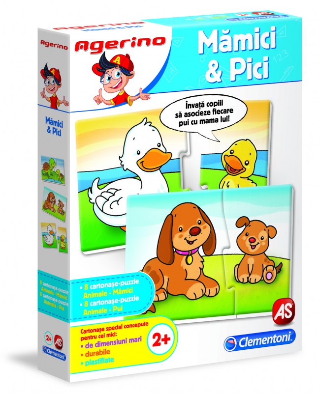 Puzzle educativ - Agerino - Pici si mamici | Clementoni