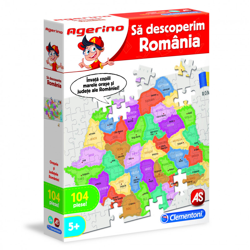 Puzzle educativ - Agerino: Sa descoperim Romania | Agerino