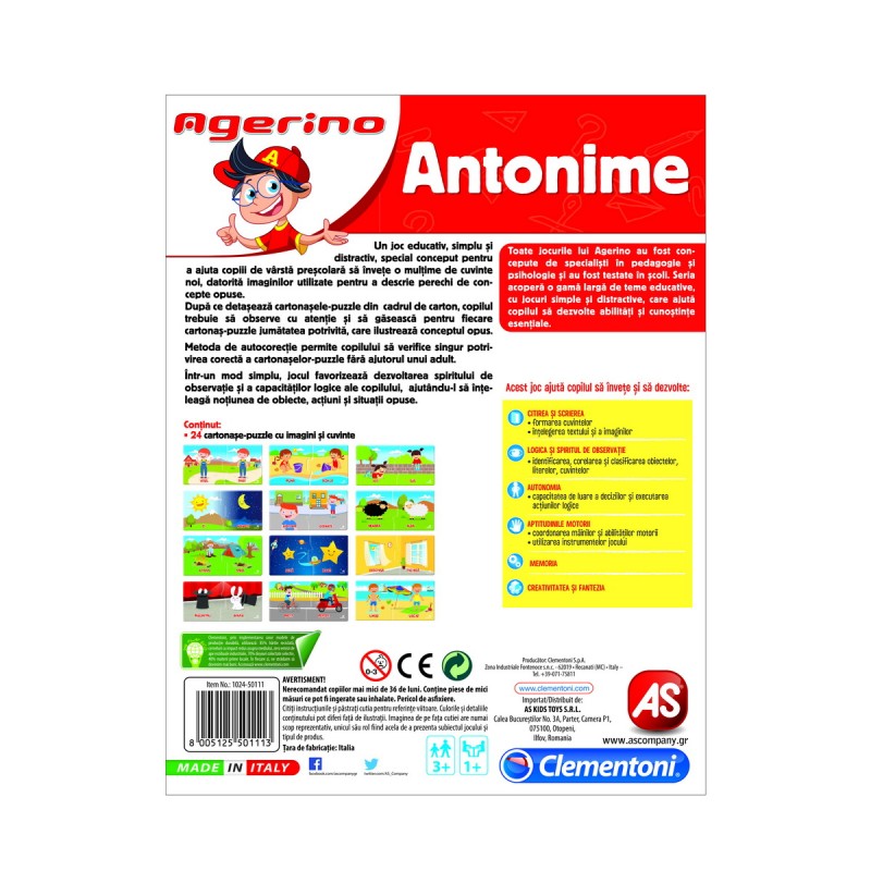Joc educativ - Agerino: Antonime | Agerino - 2