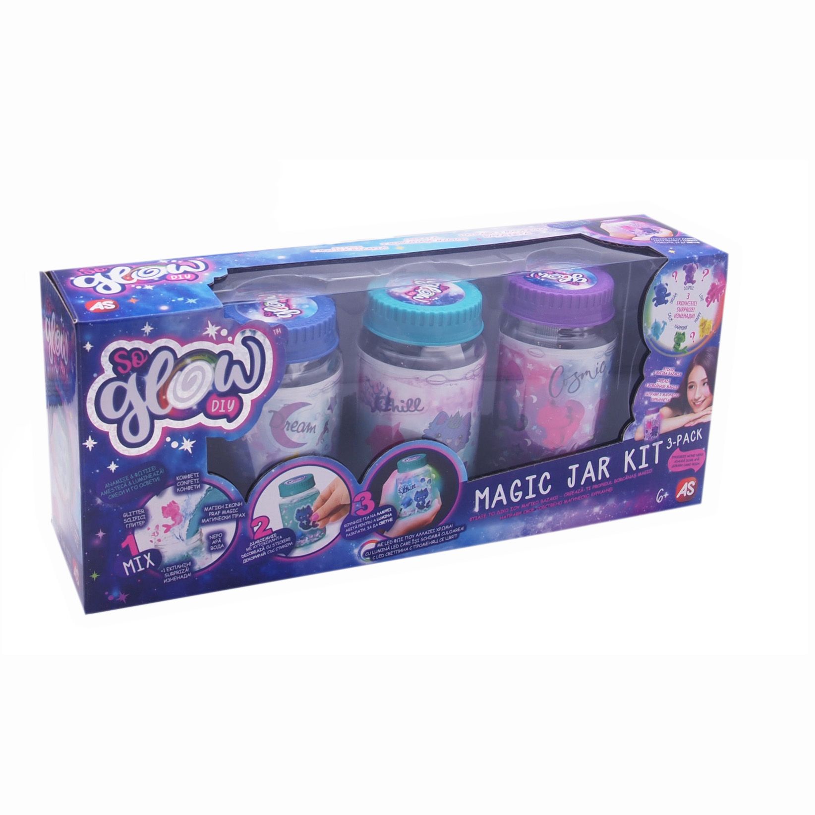 Kit creatie - So Glow - Borcanase cu decoratiuni | As - 2 | YEO