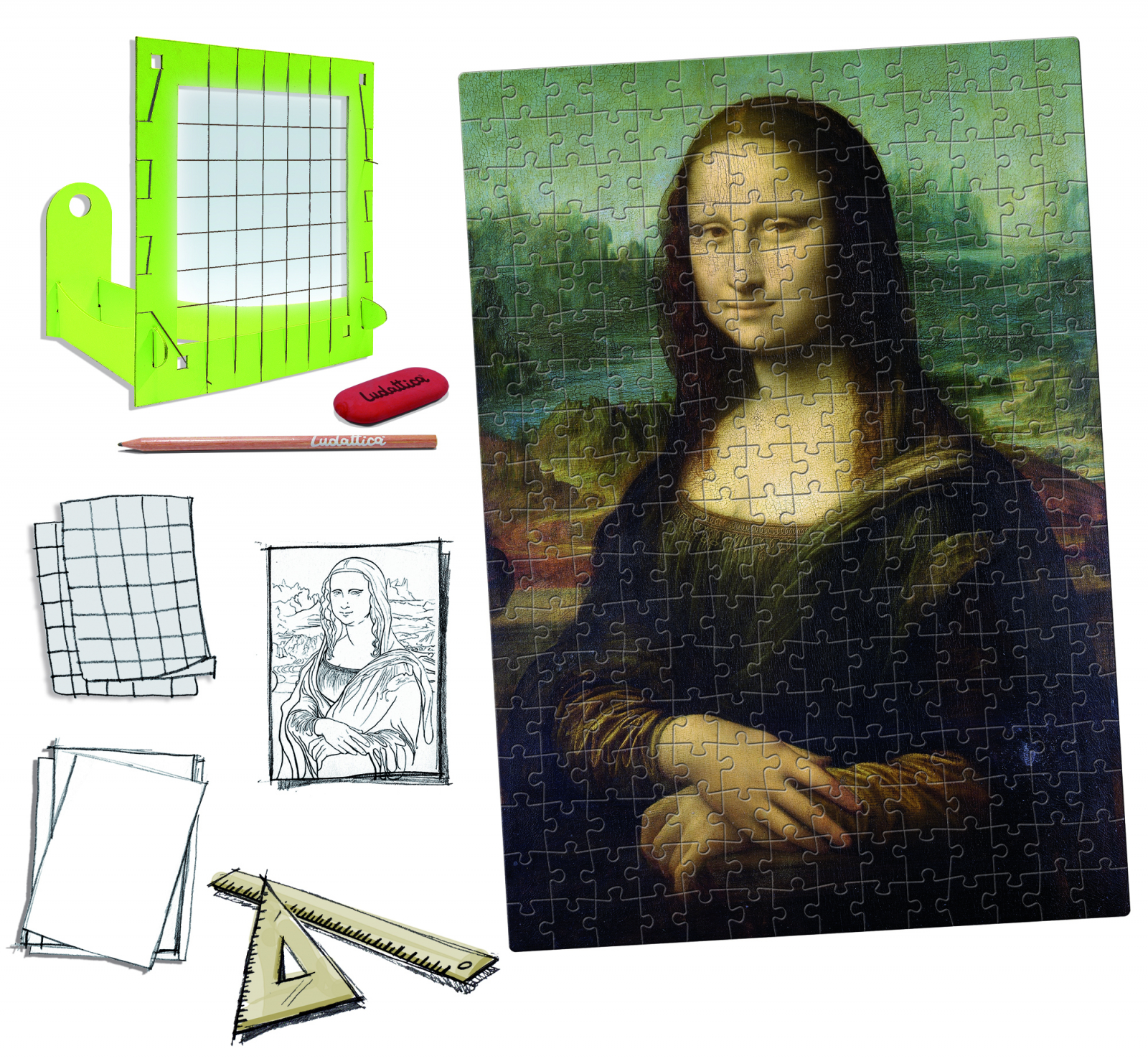 Kit puzzle - Atelier Leonardo Da Vinci | Ludattica
