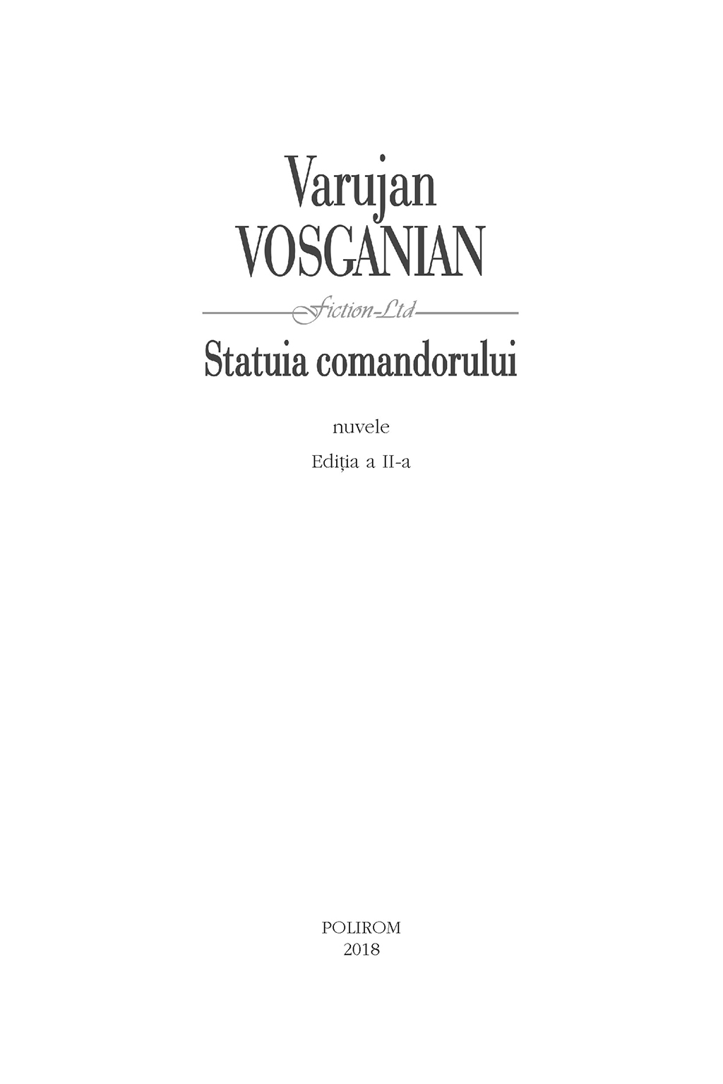 Statuia comandorului | Varujan Vosganian - 4 | YEO