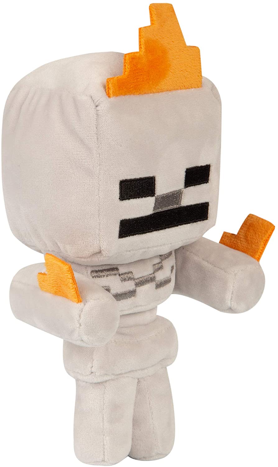 Jucarie din plus - Minecraft Happy Explorer Skeleton On Fire Plush