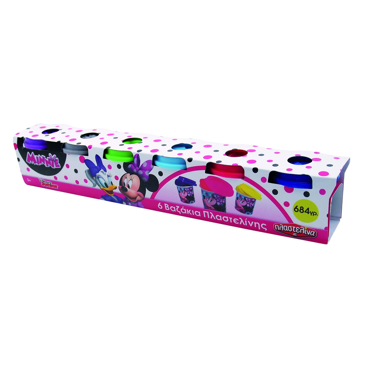 Set 6 Borcanase Cu Plastilina Minnie | ArtGreco Plastilina