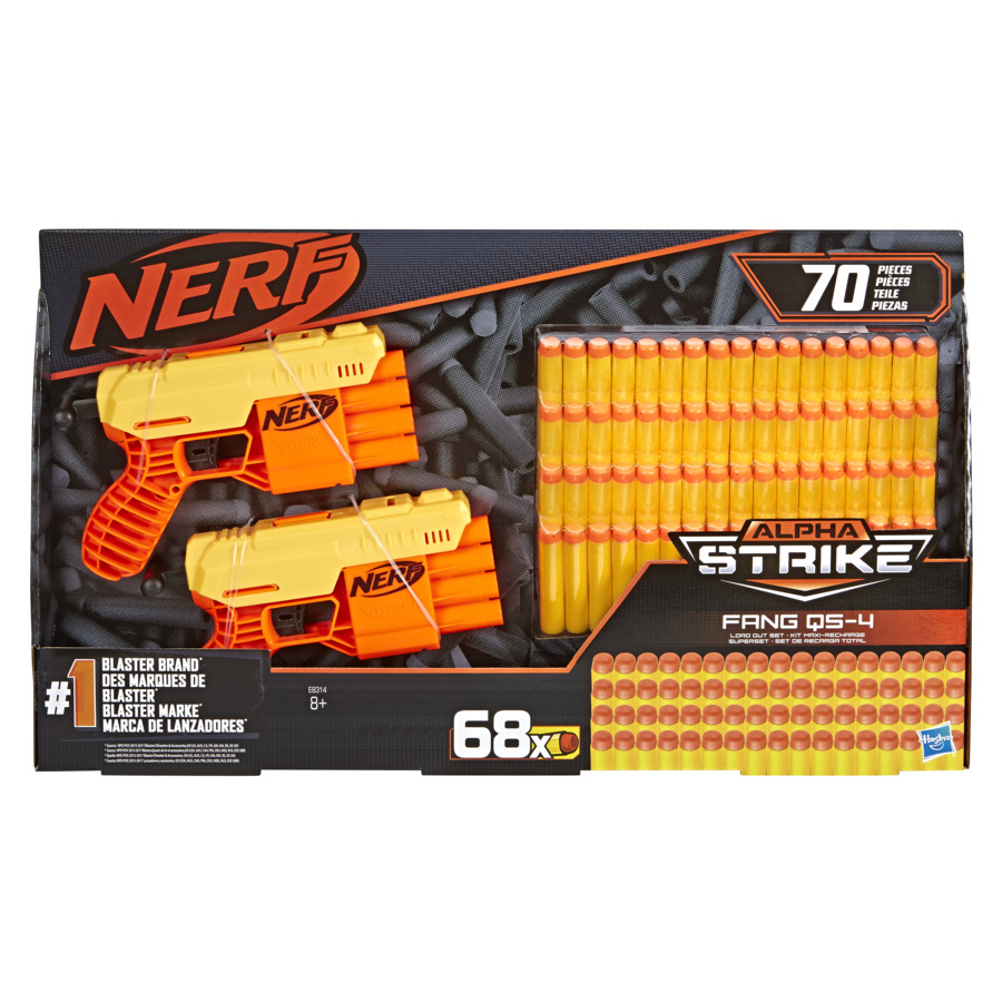 Jucarie - Blastere Nerf Alpha Strike Fang Qs4 Cu 68 De Munitii | Nerf