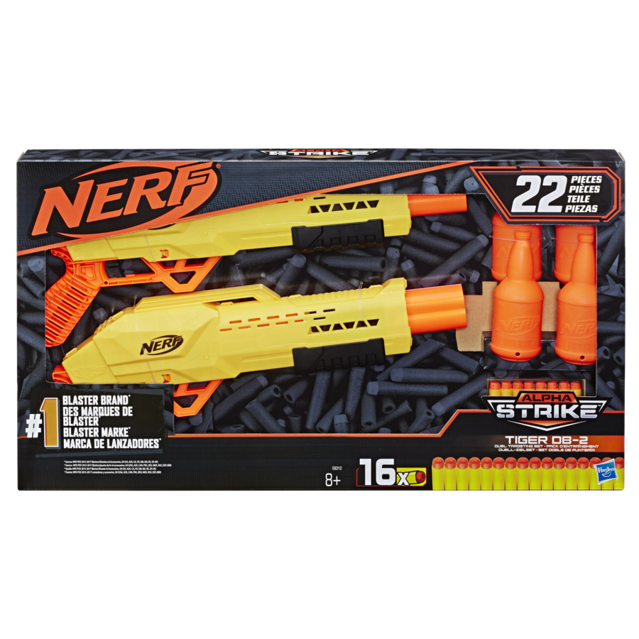 Jucarie - Nerf Alpha Strike Set 2 Blastere Tiger | Nerf