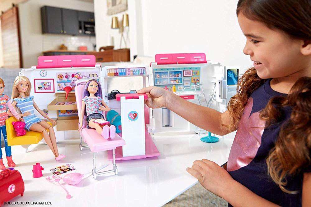 Set jucarii - Barbie clinica mobila | Mattel - 3 | YEO