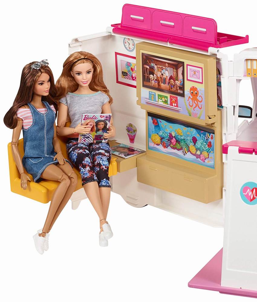 Set jucarii - Barbie clinica mobila | Mattel - 6 | YEO