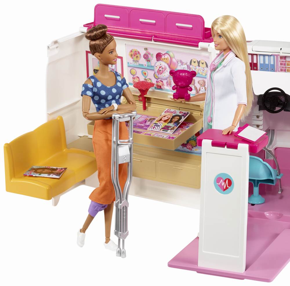 Set jucarii - Barbie clinica mobila | Mattel - 7 | YEO