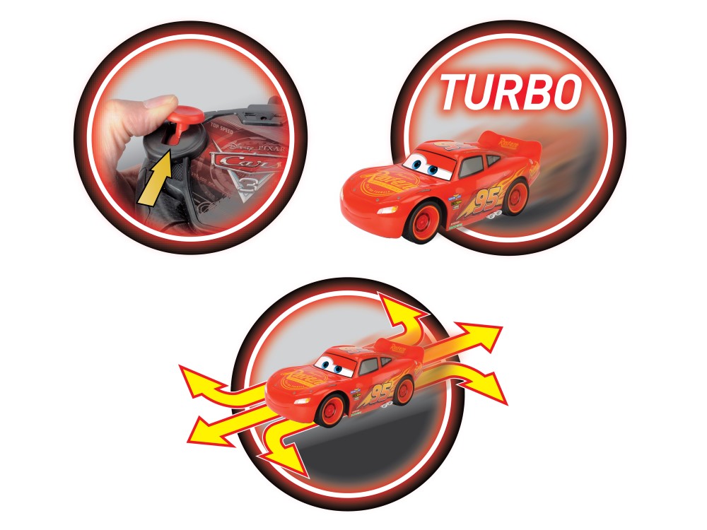 Masina cu radiocomanda - Turbo Racer Lighting McQueen | Cars - 2
