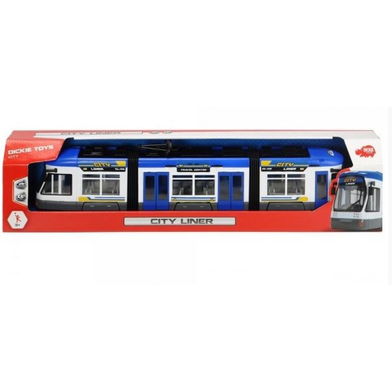 Jucarie - Tramvai City Liner (albastru) | Dickie Toys