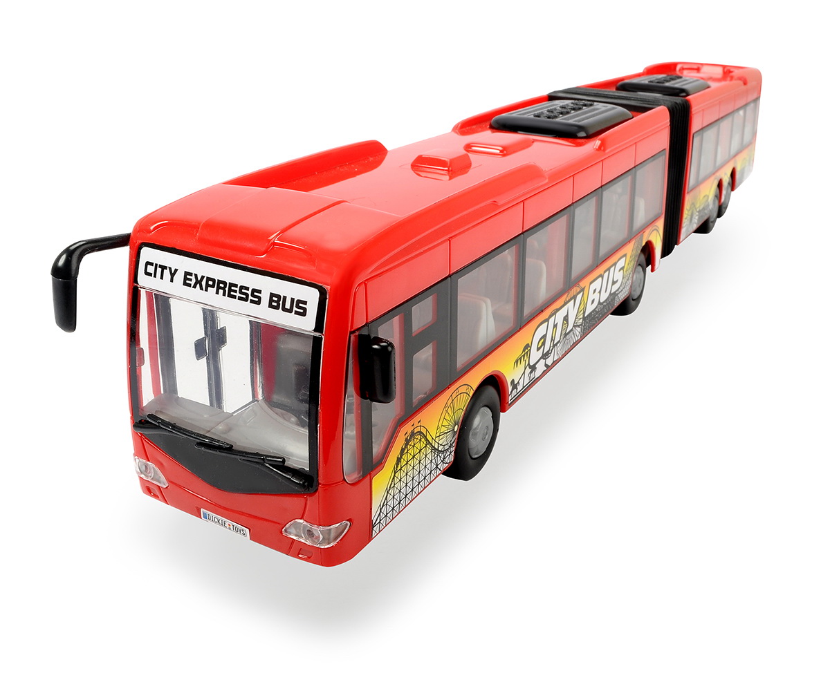 Jucarie - Autobuz City Express (rosu) | Dickie Toys - 2