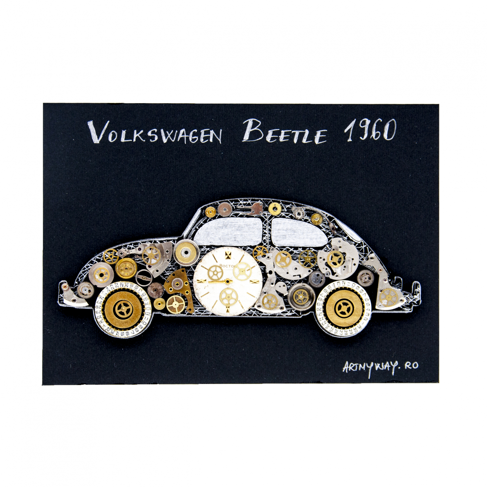 Tablou Volkswagen Beetle 1960 Colectia ART my Cars | ArtMyWay - 1 | YEO