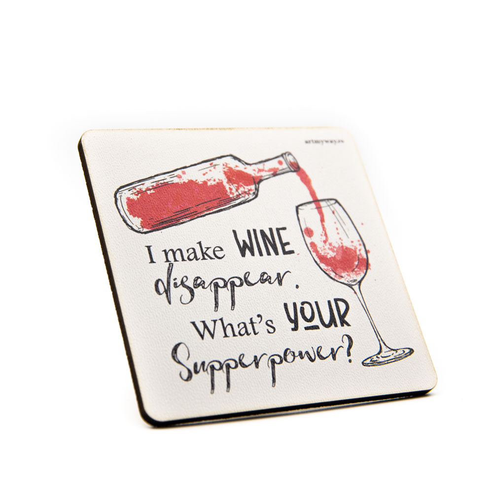 Suport pahar - Wine Superpower | ArtMyWay - 1 | YEO