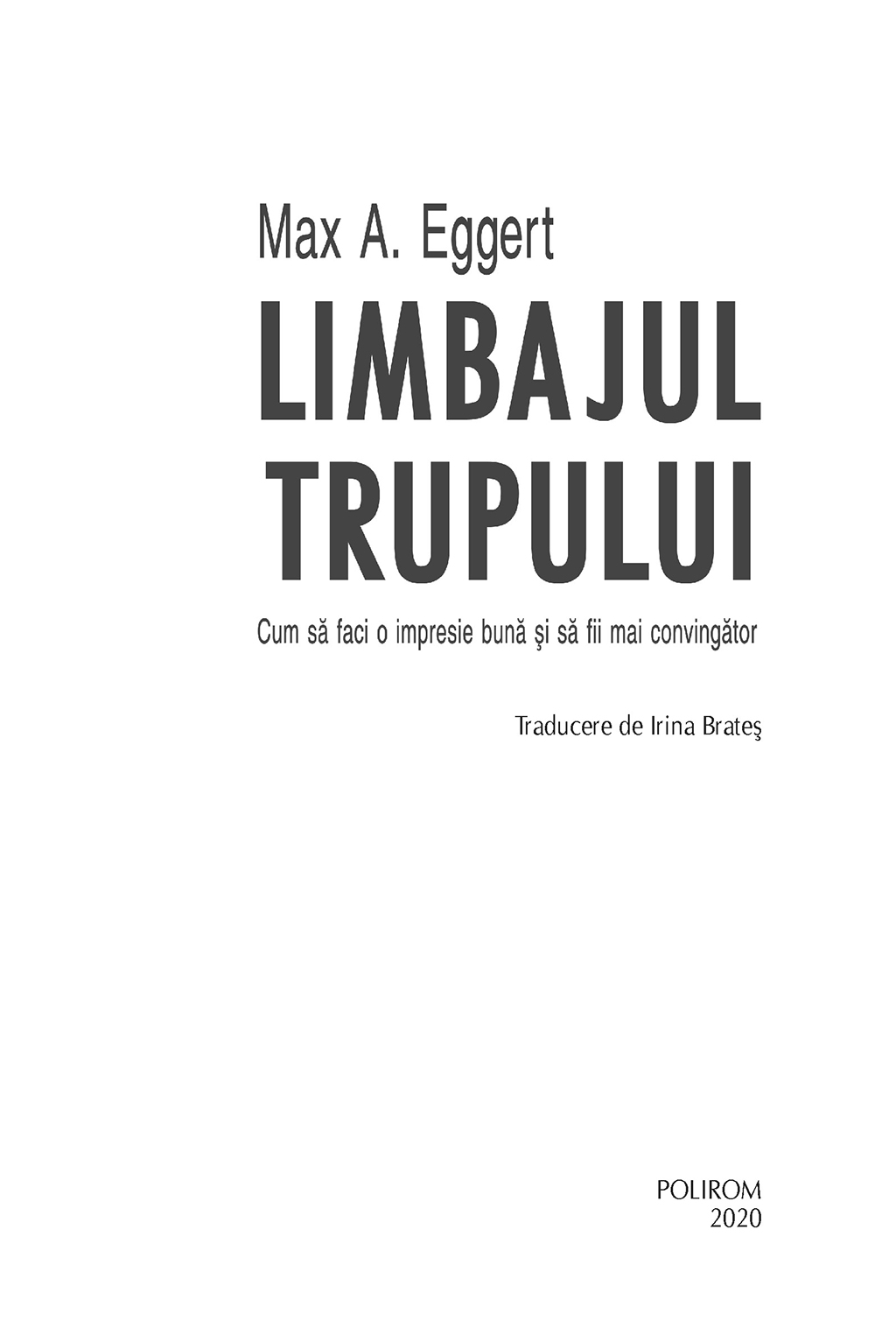 Limbajul trupului | Max A. Eggert - 2 | YEO