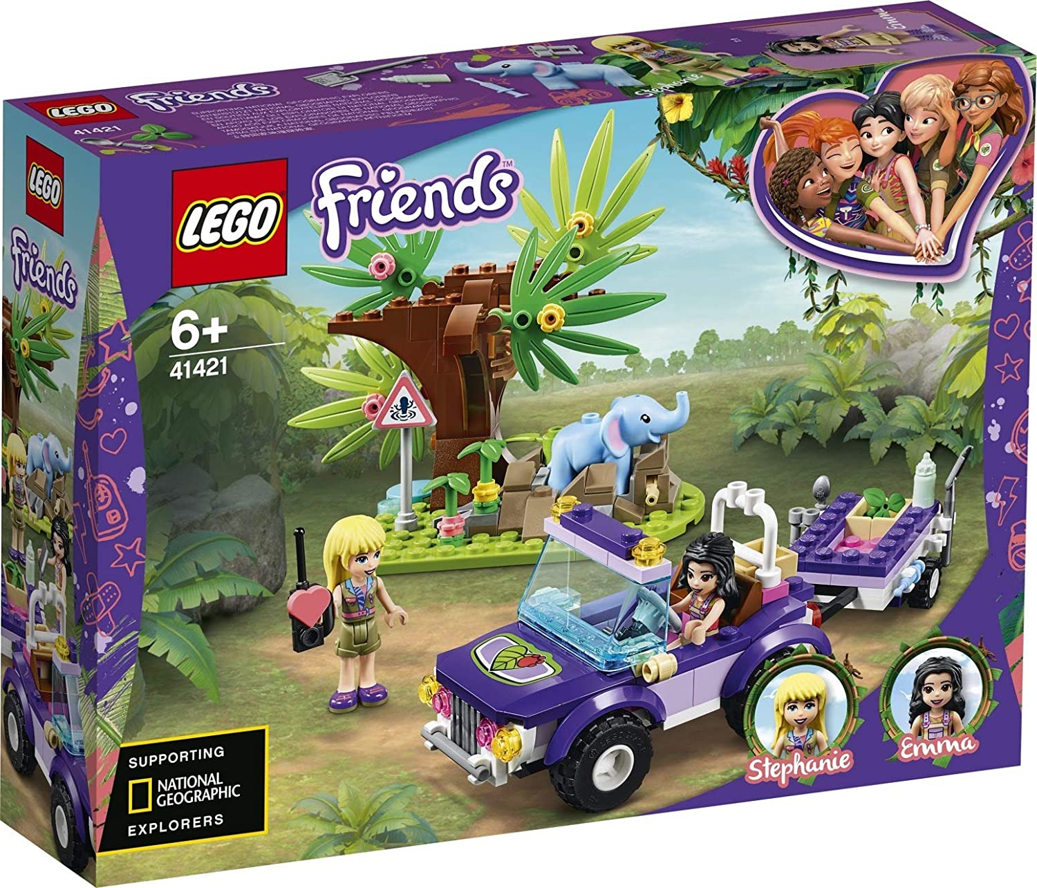 Salvarea puiului de elefant din jungla | LEGO Friends